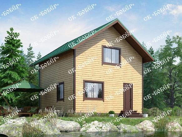 Дачный дом из бруса 6х6