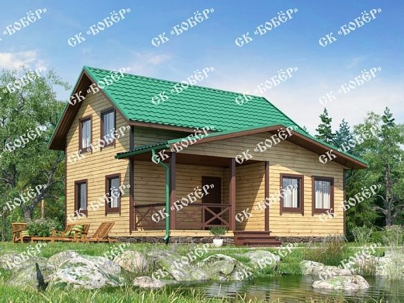 Дом из бруса 8х8