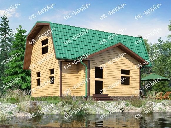 Сруб из бруса 6х8